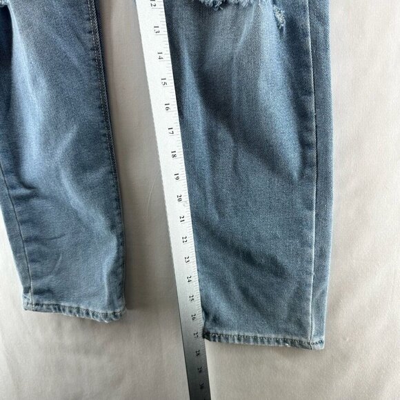 No Boundaries Jeans Juniors 13 Light Wash Denim Distressed High Rise Ankle Blue - Picture 11 of 12